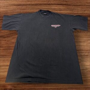 Vintage Harley Davidson New York Cafe Graphic T-Shirt Short Sleeve‎ Black Large